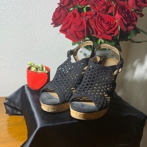 Rosiee Women's Comfort Knit Wedge Sandals